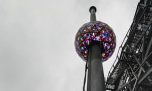 A test is performed in New York’s Times Square on Sunday, Dec. 30, 2018, of the New Year’s Eve ball that will be lit and sent up a 130-foot pole atop One Times Square to mark the start of the 2019 new year. Organisers of the annual event say the ball, illuminated by LEDs and enhanced by Waterford Crystal triangles, is capable of displaying a palette of more than 16 million vibrant colours and billions of patterns to create a spectacular kaleidoscope effect.