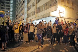 Pro-democracy supporters celebrating today