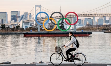 The Olympic logo in Tokyo