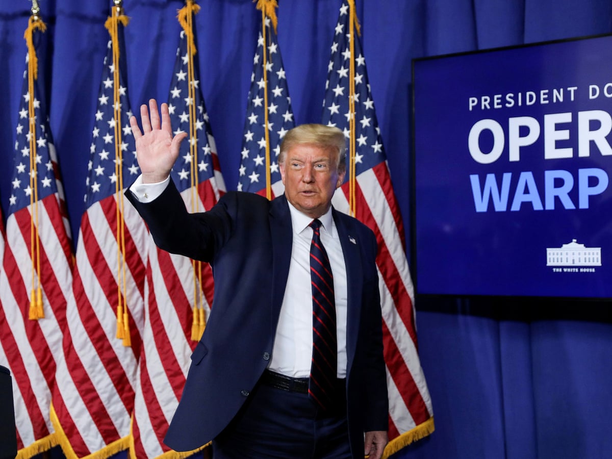 Trump S Political Play Can His Covid Vaccine Bet Bring Election Success Donald Trump The Guardian