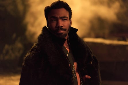 Donald Glover as Lando Calrissian in Solo: A Star Wars Story.