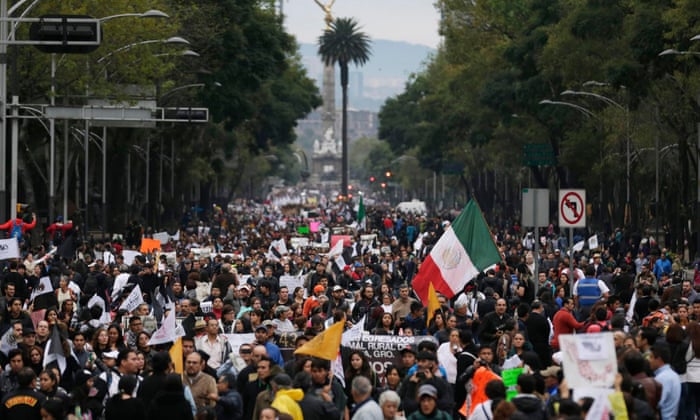 Mexicans in biggest protest yet over missing students | Mexico | The Guardian