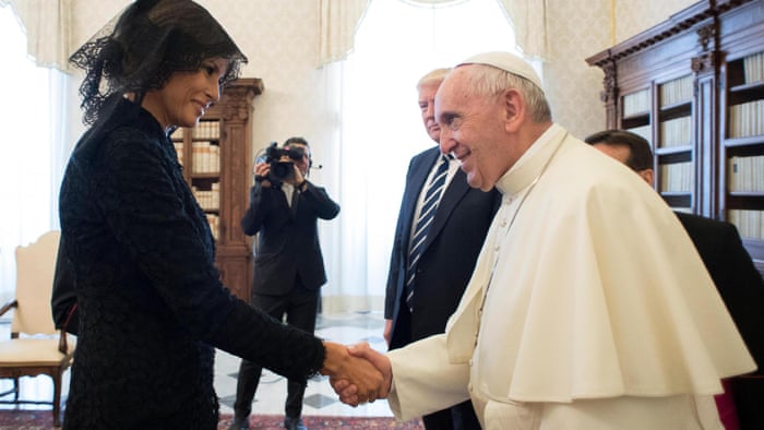 Pope Looks Glum After Vatican Meeting With Donald Trump Us News The Guardian Pope Looks Glum After Vatican Meeting With Donald Trump Us News The Guardian