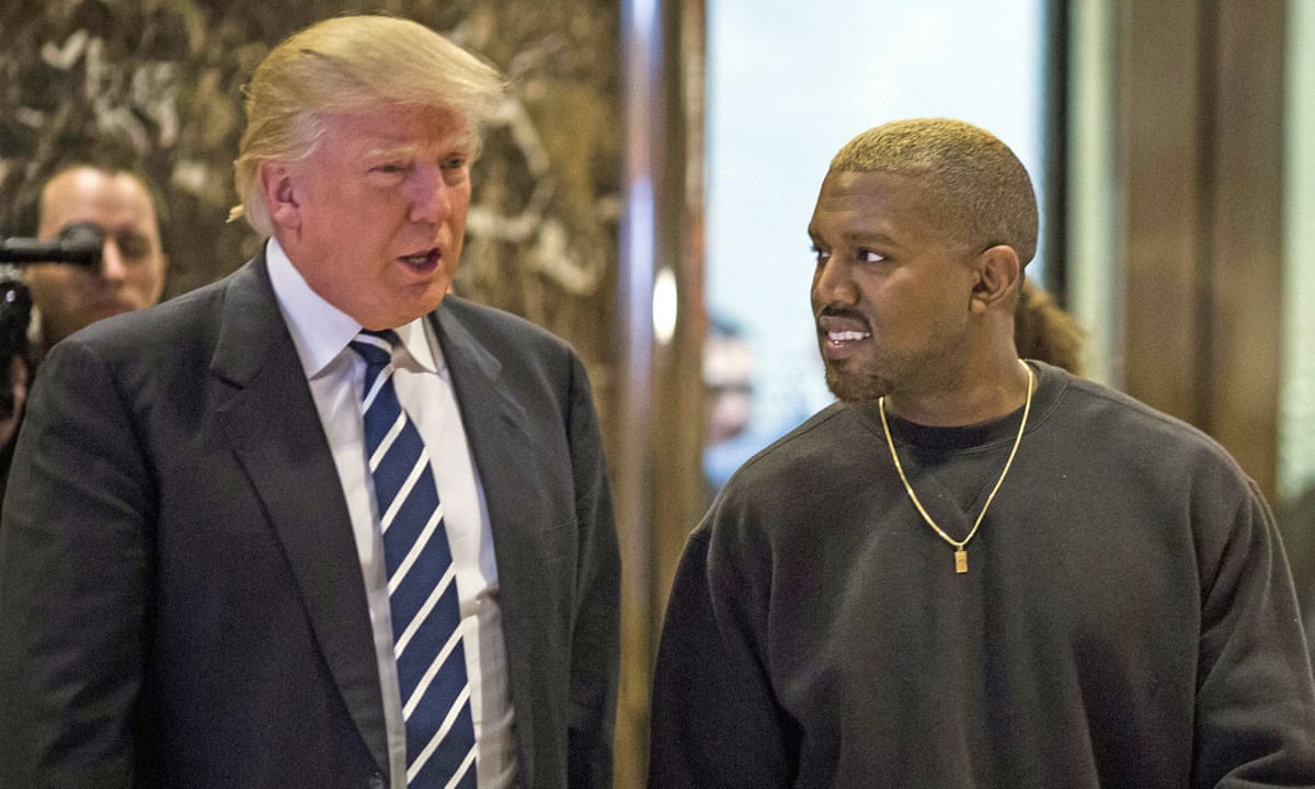 Kanye West Proclaims His Love For Trump We Are Both Dragon Energy Kanye West The Guardian