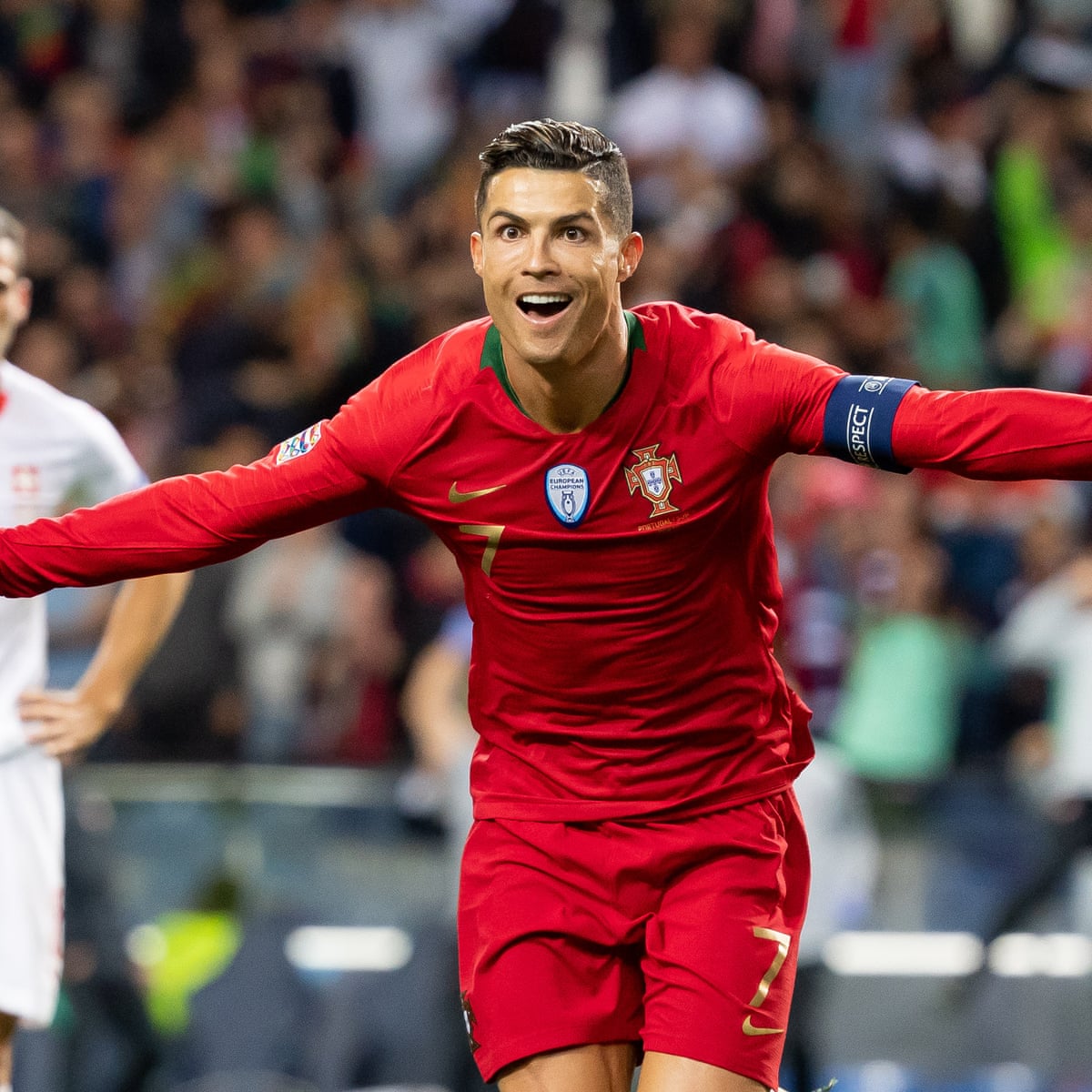 Cristiano Ronaldo Hat Trick Lets Portugal Survive Bizarre Var Penalty For Swiss Nations League The Guardian Cristiano Ronaldo Hat Trick Lets Portugal Survive Bizarre Var Penalty For Swiss Nations League The Guardian