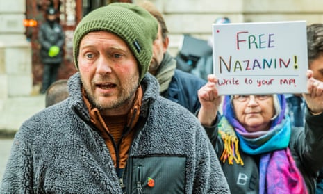 Richard Ratcliffe outside the Foreign Office in London on the 19th day of his hunger strike.