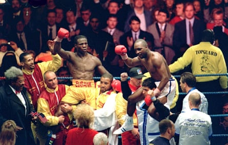 Chris Eubank and Nigel Benn both claim victory after their rematch in 1993, which ended in a draw.