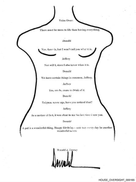 Outline of female shape, with typed lines in body.