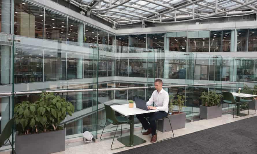 The new interior at NatWest’s offices in the City.