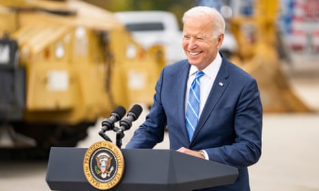 Joe Biden spoke about his Build Back Better agenda  in Howell, Michigan.