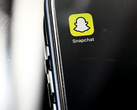 Snapchat icon on phone
