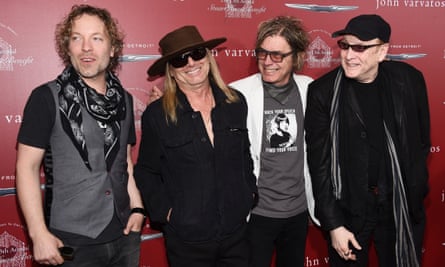 The band’s current line-up, with Rick Nielsen’s son Daxx replacing Bun E Carlos.