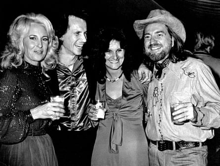 Tammy Wynette, Gary, Mary Lou, Willie Nelson, mid-70s.