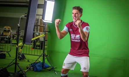 Burnley’s home kit.