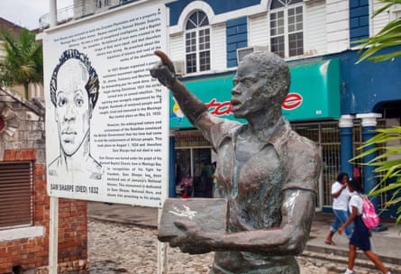 Une statue de Sam Sharpe à Montego Bay, en Jamaïque.