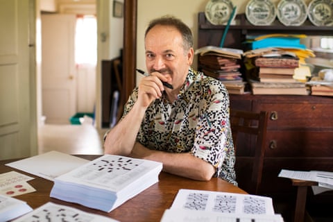 Will Shortz at his home in upstate New York. 
