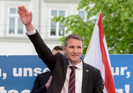 Höcke at an AfD rally in 2016.