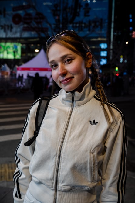 Adelina Gainanova poses for a portrait near the concert venue