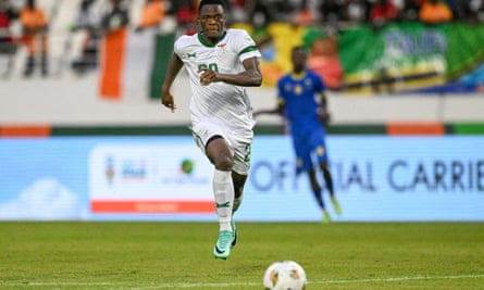 Zambia’s Patson Daka in action against Tanzania