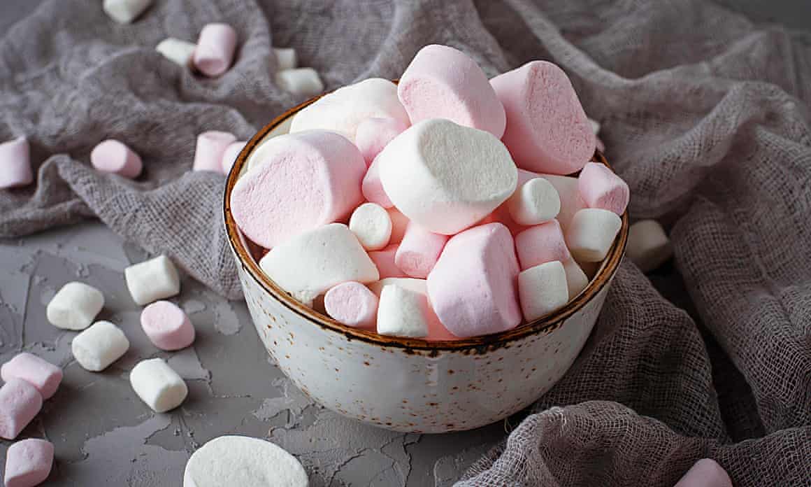 Bowl of marshmallows