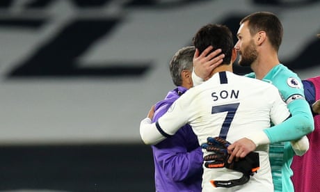 José Mourinho 'very happy' with clash between Son and Lloris – video