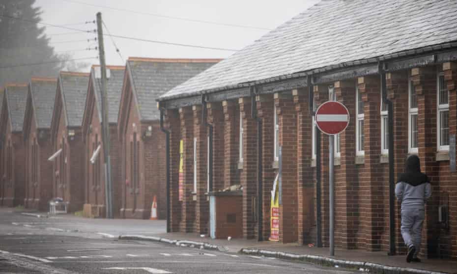 Napier Barracks, Folkestone, on 13 January.