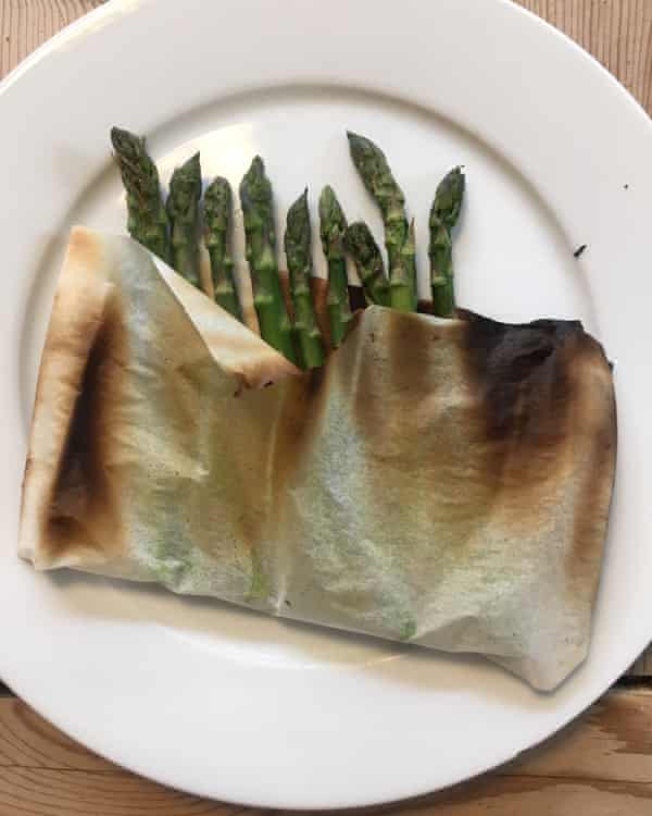 Asparagus in a bag.