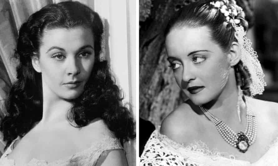 Vivien Leigh, left, as Scarlett O’Hara in Gone With the Wind and Bette Davis in Jezebel.