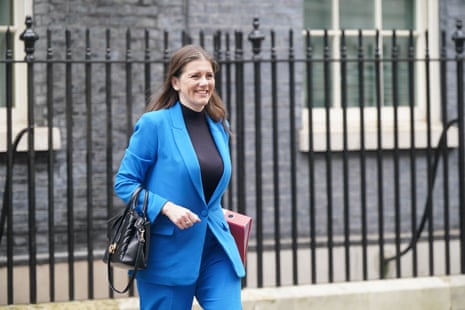 Michelle Donelan, the science secretary, leaving cabinet.