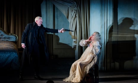 Exceptionally strong, musically … Peter Wedd (Herman, left) and Rosalind Plowright (the Countess) in The Queen of Spades. 