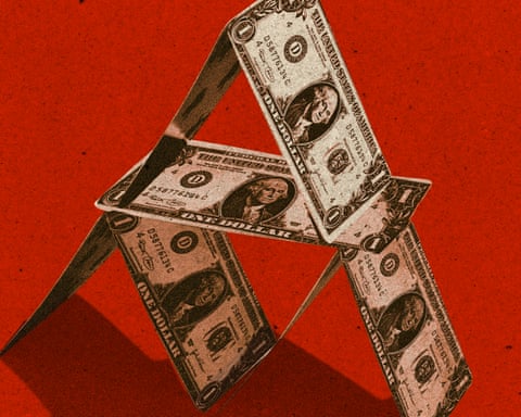 graphic of dollar bills stacked up