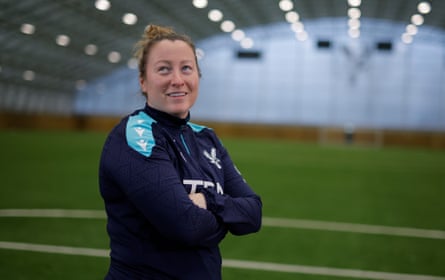 Laura Kaminski pictured in an indoor dome at Crystal PalaceâÂÂs training ground