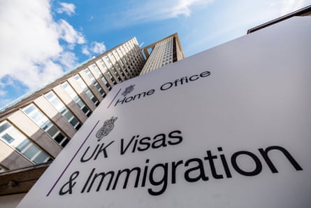 A sign bearing the words: UK visas & immigation