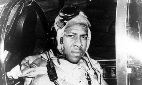 ‘We’re living the Korean war all over again. We’re in the preamble to it’ … Jesse Brown, seated in the cockpit of an F4U-4 Corsair Fighter plane