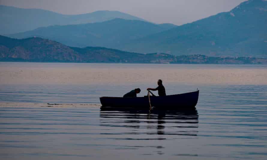 Dusk on Lake Ohrid.