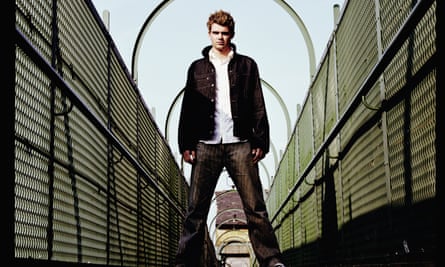 England fast bowler James Anderson in 2003, at the start of his career.