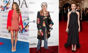 Style of the ages ... Chrissy Teigen, Iris Apfel and Carey Mulligan.