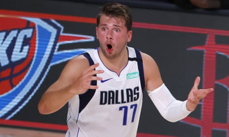 Doncic breaks scoring record on playoff debut, says performance was  'terrible' | NBA | The Guardian