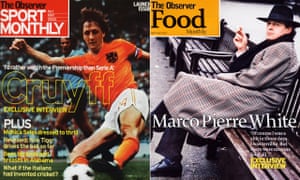 The first editions of Observer Sport Monthly and Observer Food Monthly