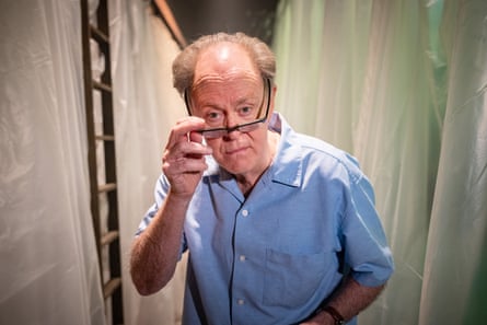 John Lithgow poses in character as Roald Dahl