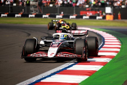Oliver Bearman drives for Haas during the F1 Grand Prix of Mexico.