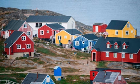 GREENLAND-DENMARK-US-DIPLOMACY-TRUMP<br>A general view of the town of Kulusuk in Greenland on August 19, 2019. - Denmark’s prime minister said on August, 21, 2019 she was “annoyed and surprised” that US President Donald Trump postponed a visit after her government said its territory Greenland was not for sale, but insisted their ties remained strong. (Photo by Jonathan NACKSTRAND / AFP)JONATHAN NACKSTRAND/AFP/Getty Images