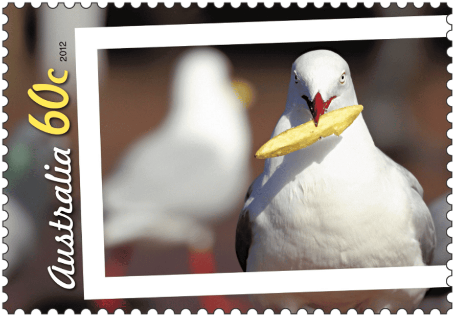 2012 Living Australian – Lunch on Harbor Stamp