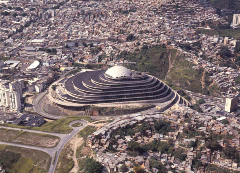 El Helicoide seen from the air