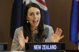 New Zealand’s prime minister, Jacinda Ardern, speaks at UN headquarters last year