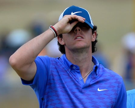 Rory McIlroy suffers at Muirfield in 2013