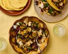 Meera Sodhas recipe for fried courgette, black bean and goats cheese tacos | Meera Sodha recipes Ever since Stanley Tucci got me into fried courgettes, Ive been obsessed. And, of all the ways Ive used them since, this is by far my favouriteI had my head turned by fried courgettes while watching Stanley Tucci eat spaghetti alla Nerano (on Searching for Italy). So much so, in fact, that I went so far as to book a table at Lo Scoglio da Tommaso in Nerano while I was in Italy last year, only to be thwarted by a broken-down car. Still in search of the pleasure, my husband, Hugh, made that pasta when we got back home, and we slapped our thighs in amazement that so much flavour and pleasure could be achieved by frying courgettes until bronzed. Ive been using them in all sorts of ways ever since and this is hands down my favourite. Continue reading...