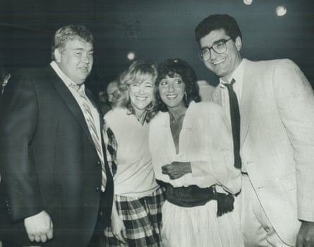 The stars of Second City at a reunion in 1983