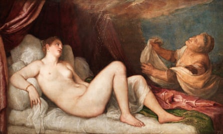 Danae by Titian at the National Gallery.