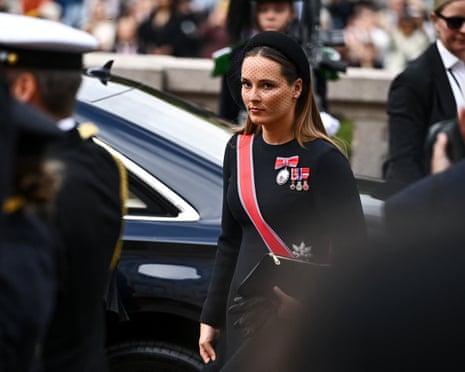 Norway's Crown Princess Ingrid Alexandra arrives at the Norwegian Parliament, on the day Norway's King Haakon takes the Oath of Allegiance to the Constitution, following the death of his father King Harald, in Oslo, Norway.